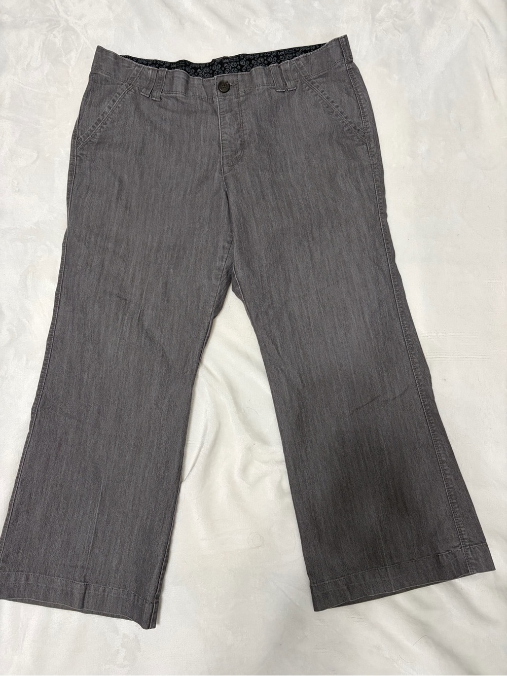 Wide Leg Pants charcoal gray